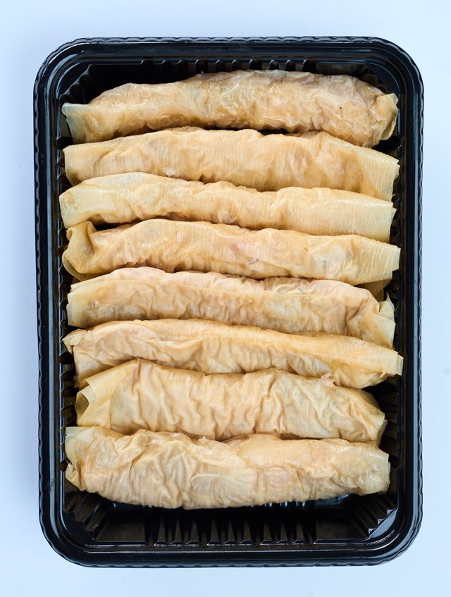  KL08 - Hủ Ky Cuốn Tôm Chiên 280gr  錦 繡 腐 皮 卷  Deep Fried Tofu Skin Rolls With Shrimp 