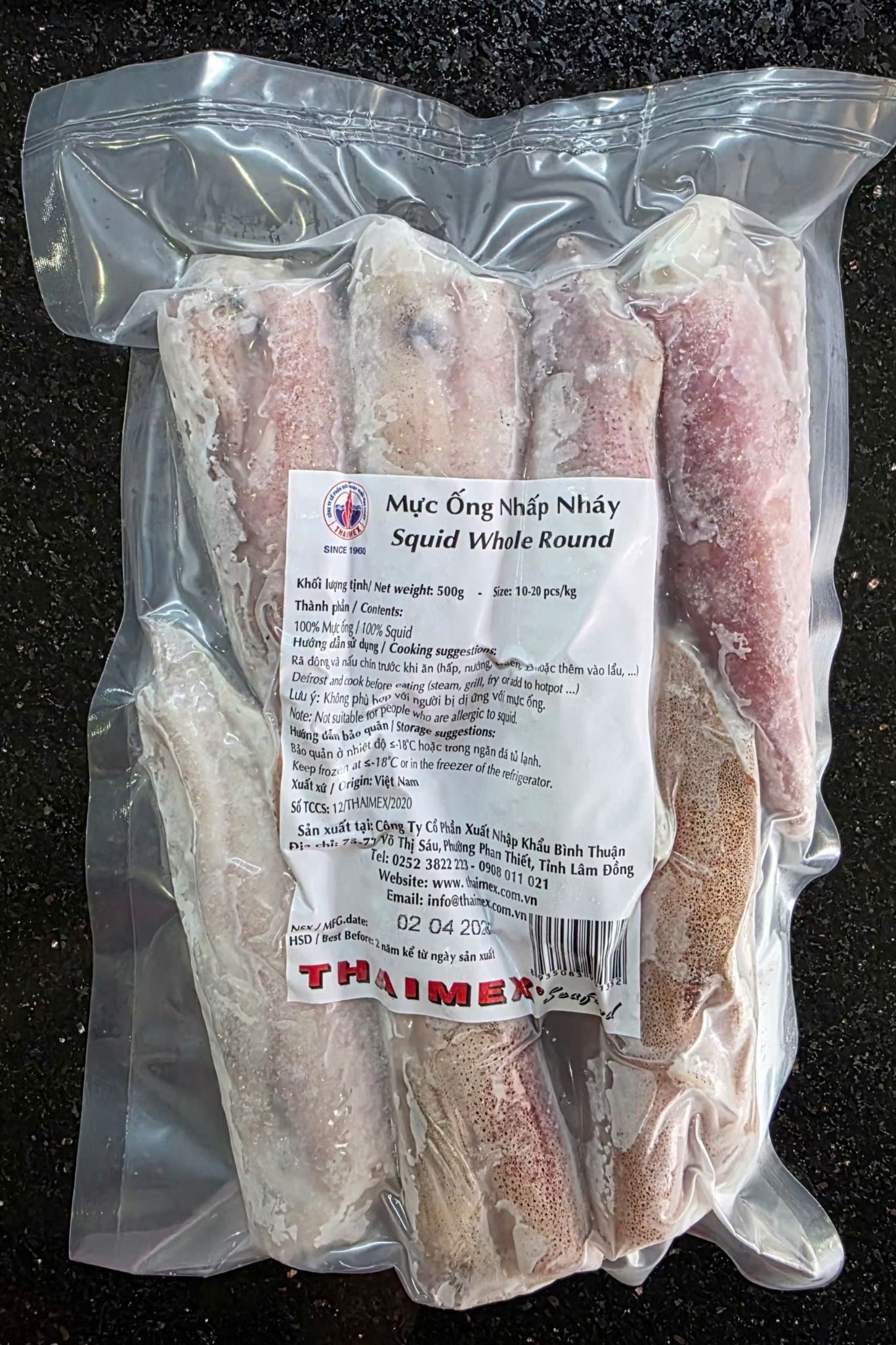  Mực ống nhấp nháy HK 10-20 (500gr) 