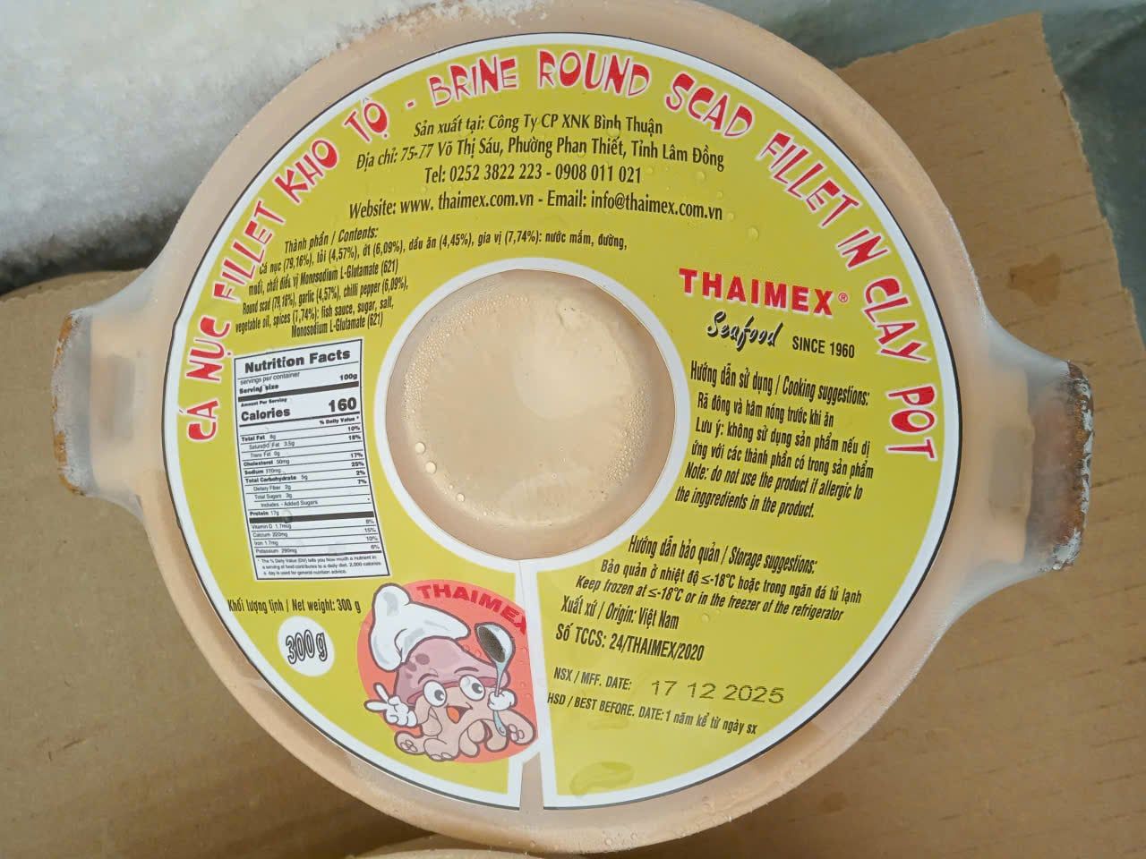  Cá nục fillet kho tộ 300gr 