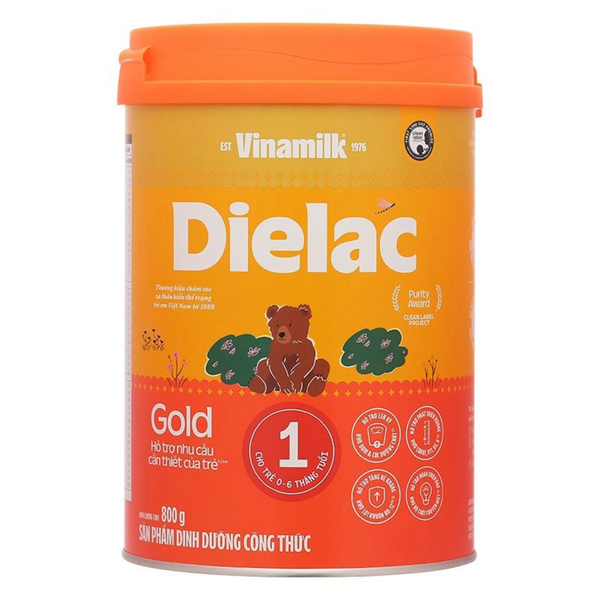  Sữa bột Dielac Gold số 1 (sữa non) 800g (0 - 6 tháng) 