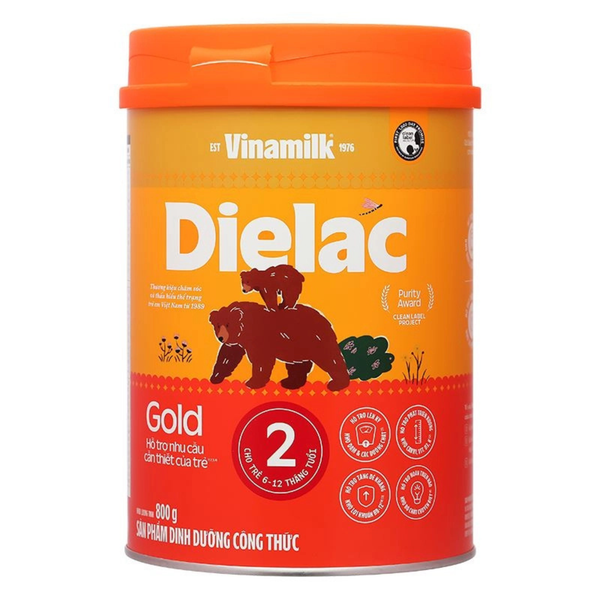  Sữa bột Dielac Gold số 2 (sữa non) 800g (6 - 12 tháng) 