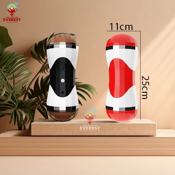  Cốc thủ dâm 2 đầu âm đạo và miệng bú mút rung rên cầm tay 