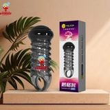  Bao cao su đôn đầu nấm gân xoắn có quai đeo bìu chắc chắn 