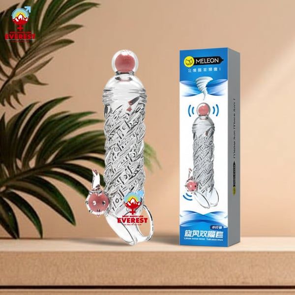  Bao cao su đôn dên đầu bi rung trơn đuôi bi rung trơn gai Meleon 