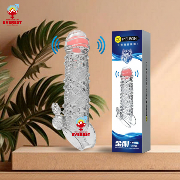  Bao cao su đôn dên đầu bi rung trơn đuôi gai không bi Meleon 