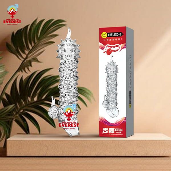  Bao cao su đôn dên đầu gai dài đuôi trơn không bi Meleon 