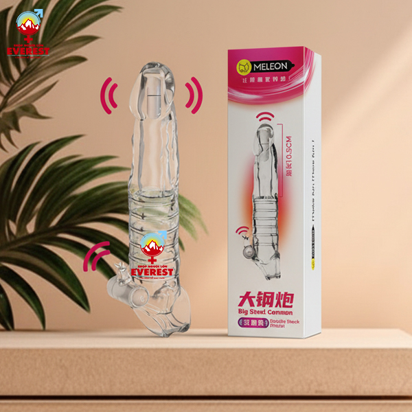  Bao cao su đôn dên đầu máy rung trơn đuôi rung 3 gai Meleon 