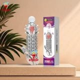  Bao cao su đôn đên đầu tròn bi rung thân vảy rồng có quai đeo Meleon 