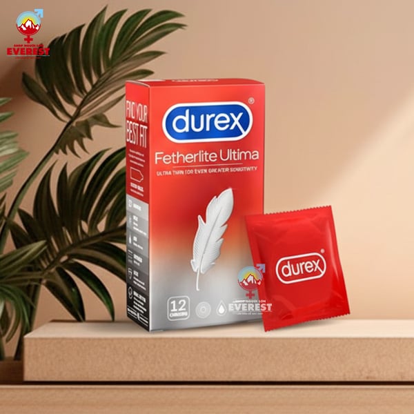  Bao cao su Durex Fetherlite Ultima siêu mỏng 52mm hộp 12 cái 