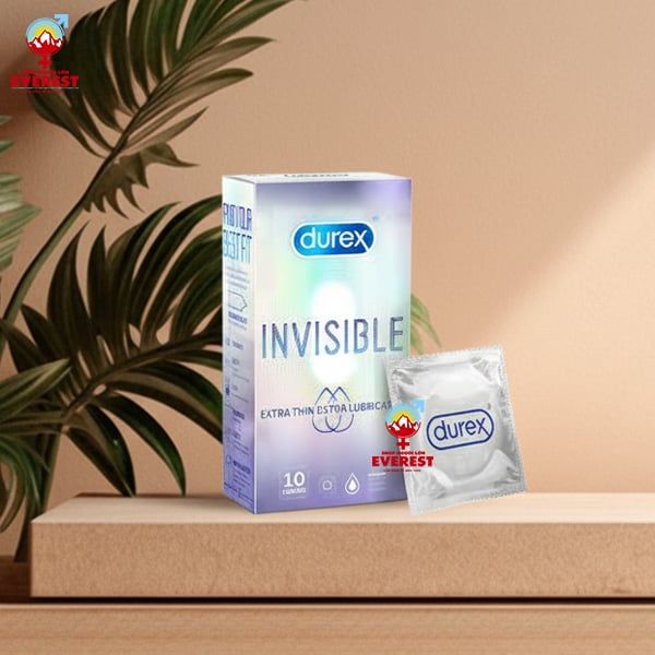  Bao cao su Durex Invisible Extra Thin siêu mỏng hộp 10 Cái 