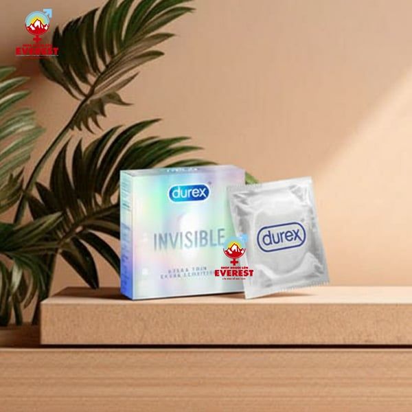  Bao cao su Durex Invisible Extra Thin siêu mỏng hộp 3 Cái 