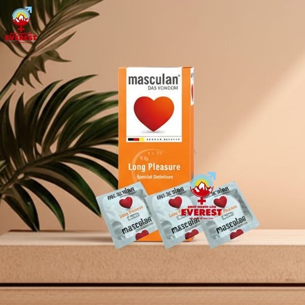  Bao cao su Masculan Long Pleasure - Hộp 10 cái 
