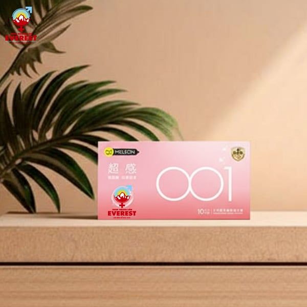  Bao cao su Meleon 001 Orange siêu mỏng hộp 10 cái cao cấp 
