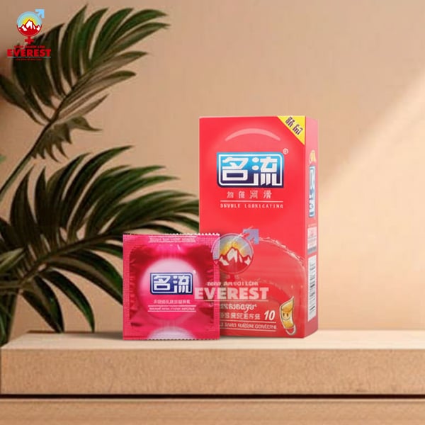  Bao cao su Mingliu Double Lubricating nhiều gel bôi trơn hộp 10 cái 