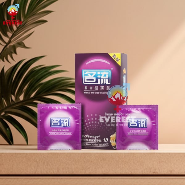  Bao cao su Mingliu Modeled And Super Thin siêu mỏng hộp 10 cái 