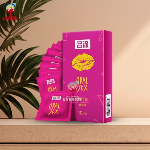  Bao cao su quan hệ bằng miệng Oral Sex hương Cherry hộp 10 cái 