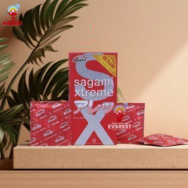  Bao cao su Sagami Xtreme Feel Long có gai tăng khoái cảm 