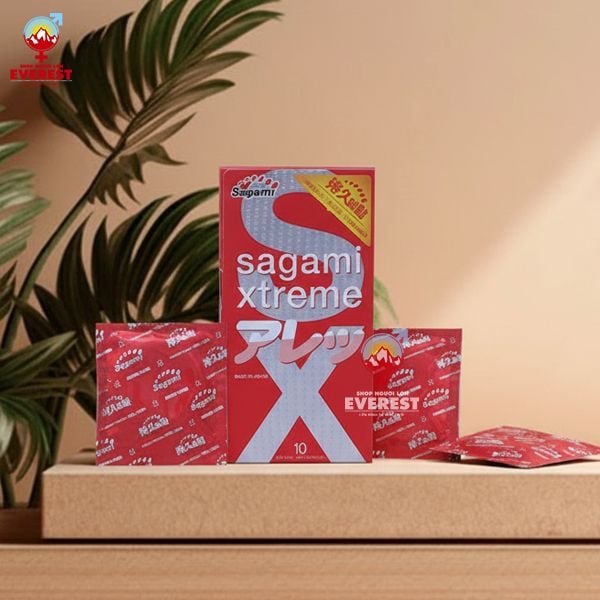  Bao cao su Sagami Xtreme Feel Long có gai tăng khoái cảm 