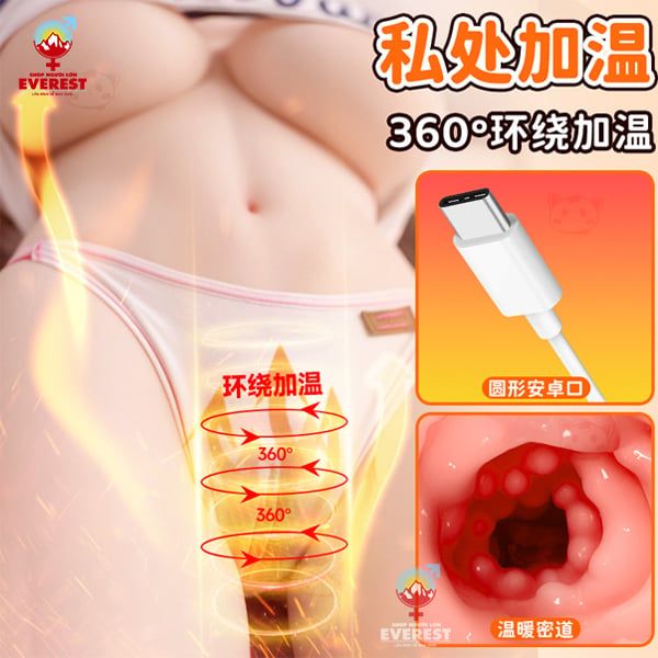  Búp bê tình dục bán thân có đầu có miệng kèm sưởi ấm bên trong 