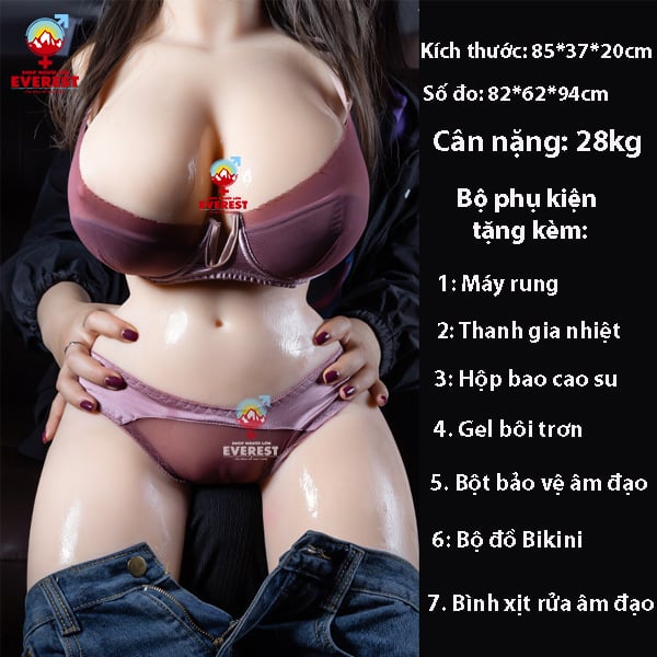  Búp bê bán thân loại lớn tỉ lệ 1:1 như người thật 28kg mu to giá rẻ 