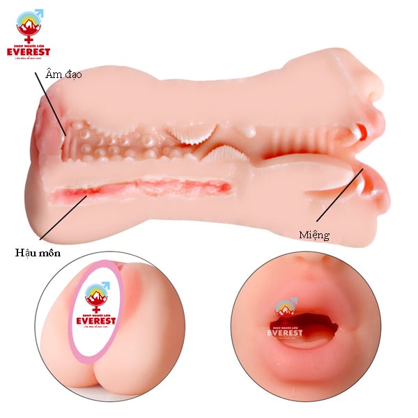  Búp bê cầm tay mini 2 đầu miệng và âm đạo giá rẻ dành cho nam giới 