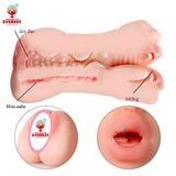  Búp bê cầm tay mini 2 đầu miệng và âm đạo giá rẻ dành cho nam giới 