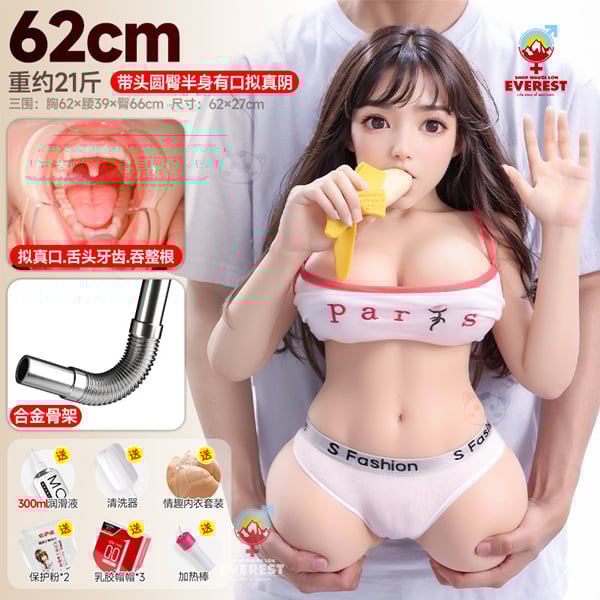  Búp bê tình dục bán thân có đầu có tay cao cấp xinh xắn 