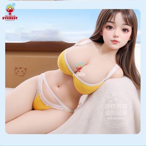  Búp bê tình dục bán thân Loli baby có miệng thân khung xương 