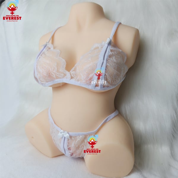  Búp bê tình dục bán thân mini cầm tay dáng ngồi kèm phụ kiện 