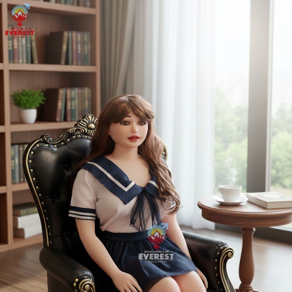  Búp bê tình dục bơm hơi Sophia miệng mở dáng ngồi cao cấp 