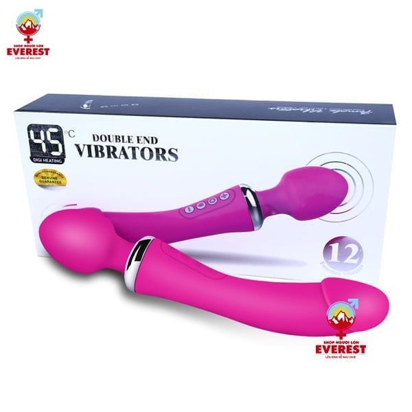  Chày rung 2 đầu 12 chế độ rung kèm chức năng sưởi ấm 45 độ 