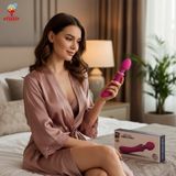  Chày rung tình yêu 2 đầu có tỏa nhiệt 45 độ cao cấp VIBRATTORS 