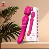  Chày rung tình yêu 2 đầu đa chế độ rung kèm tỏa nhiệt 42 độ 