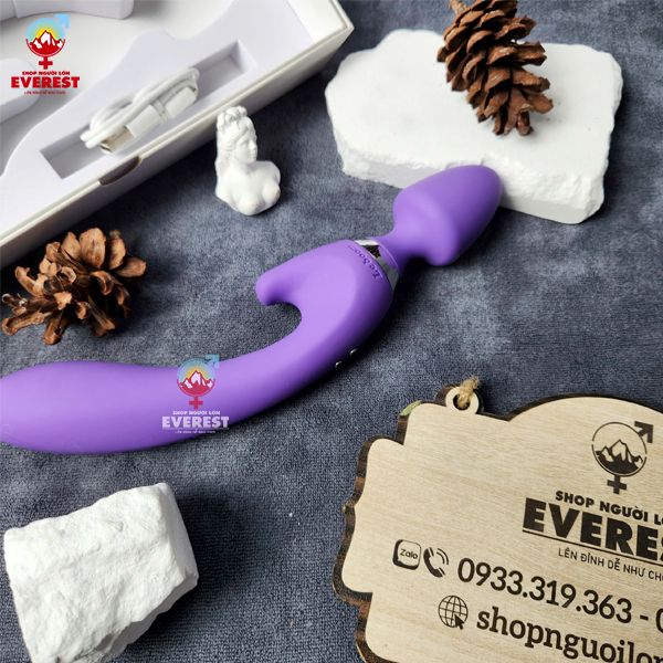  Chày rung tình yêu 2 đầu rung 10 tần số cực mạnh giá rẻ 