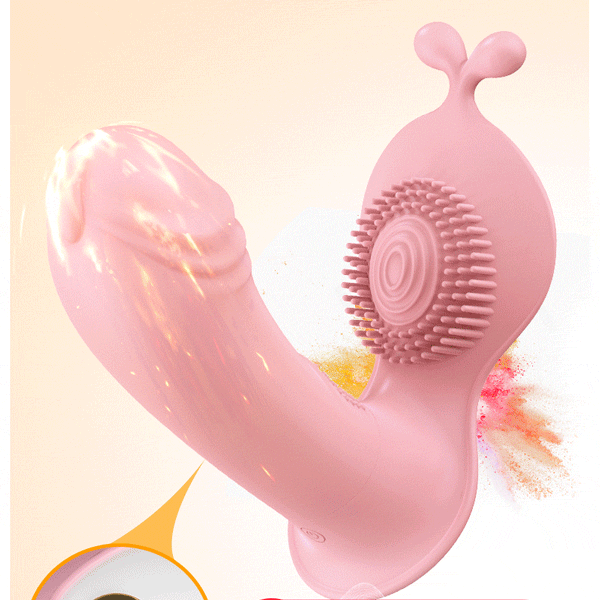  Chíp rung tình yêu hình dương vật tai thỏ Lilo điều khiển từ xa 