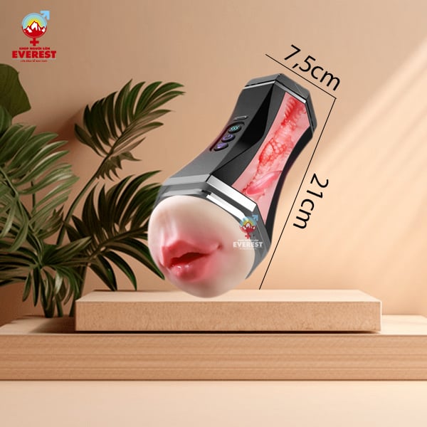  Cốc thủ dâm 2 đầu cho nam 10 tần số rung gây tê và rên cực phê 