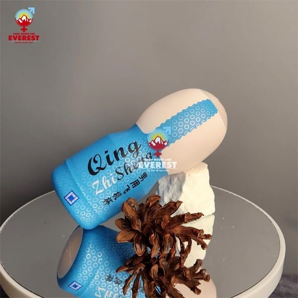  Cốc thủ dâm Qing hình miệng màu xanh trắng giá rẻ cho nam 