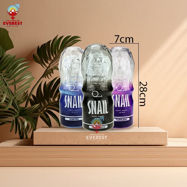 Cốc thủ dâm Snail Cup Tornado trong suốt cầm tay giá rẻ 