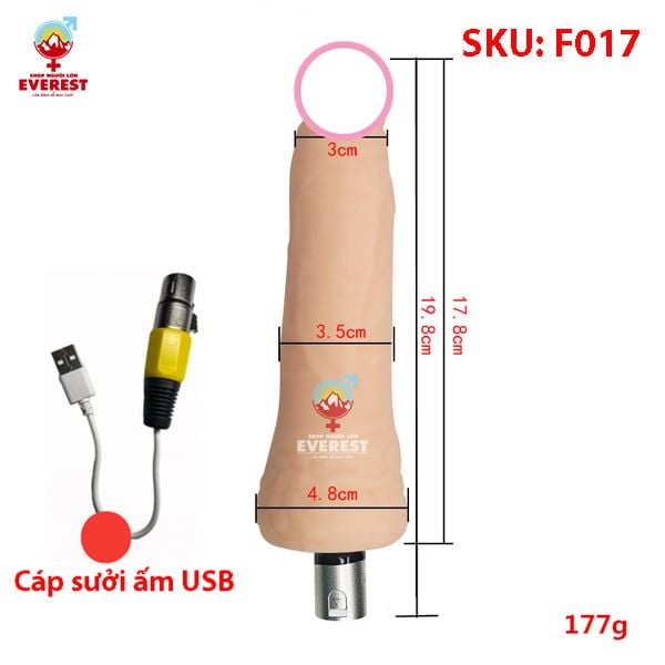  Máy dương vật giả tự động rung thụt cao cấp Machine Gun 