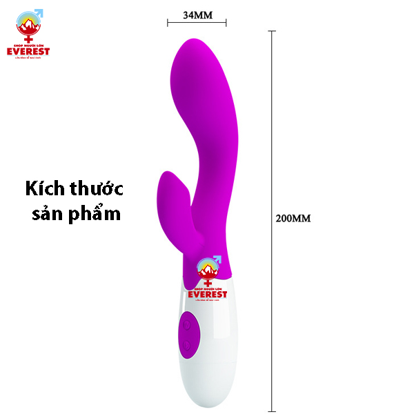  Dương vật giả cầm tay giá rẻ Pretty Love Brighty 30 tần số rung 