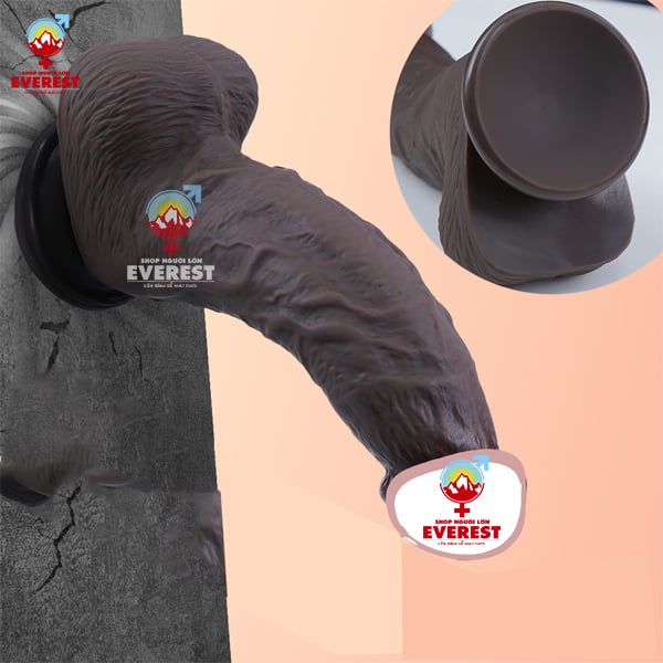  Dương vật giả cầm tay hít tường da đen siêu khủng giá rẻ 