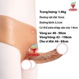  Dương vật giả liền quần silicon đặc ruột cho nữ size nhỏ 