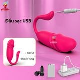  Trứng rung tình yêu đầu dương vật điều khiển từ xa bằng app điện thoại 