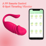  Trứng rung tình yêu đầu dương vật điều khiển từ xa bằng app điện thoại 