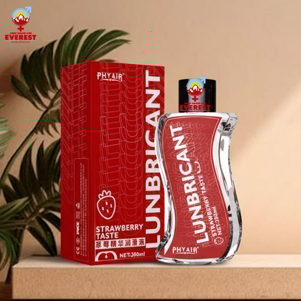  Gel bôi trơn gốc nước mượt mịn Hương Dâu Phyair 200ml 