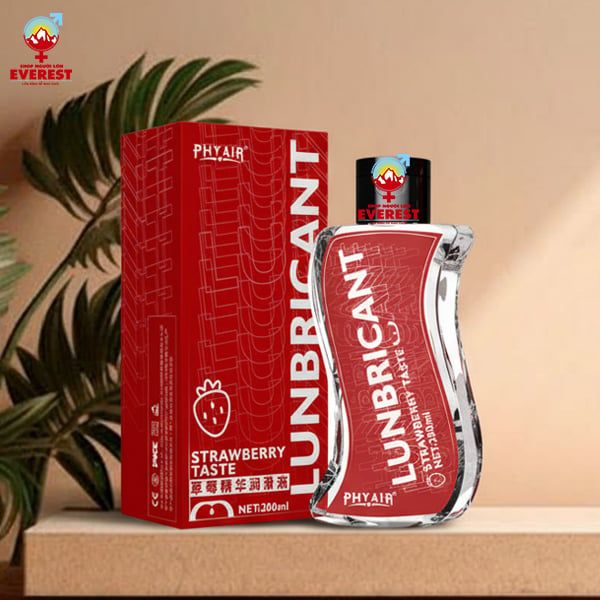  Gel bôi trơn gốc nước mượt mịn Hương Dâu Phyair 200ml 