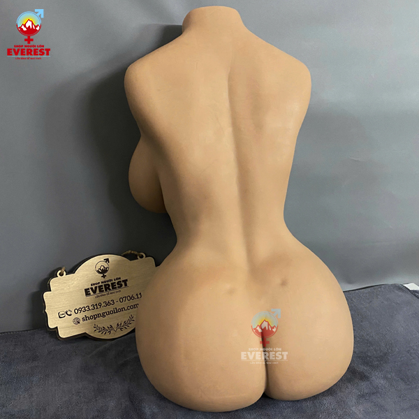  Búp bê tình dục bán thân da nâu CAFE silicon cao cấp hình trái tim 12,5kg 