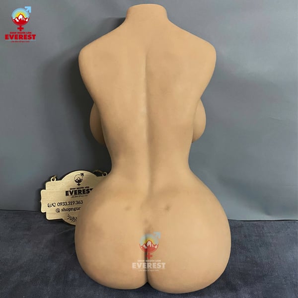  Búp bê tình dục bán thân da nâu CAFE silicon cao cấp hình trái tim 12,5kg 