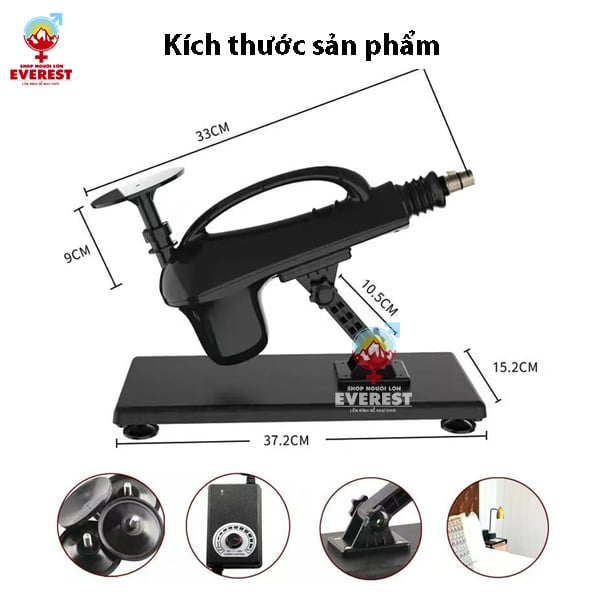  Máy dương vật giả tự động rung thụt điều khiển có dây cao cấp 