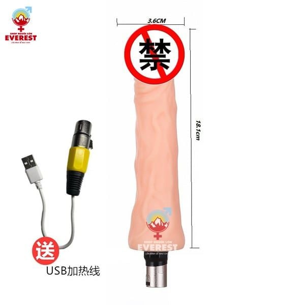  Máy dương vật giả tự động rung thụt điều khiển có dây cao cấp 